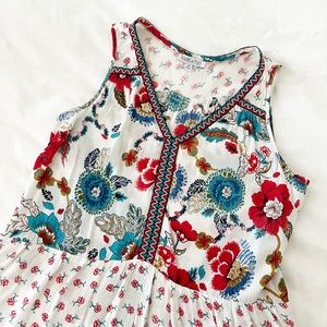 Floral V Neck Blouse